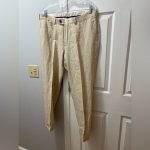 Suitsupply Soho Sand Linen Pants Men’s Size 36X29